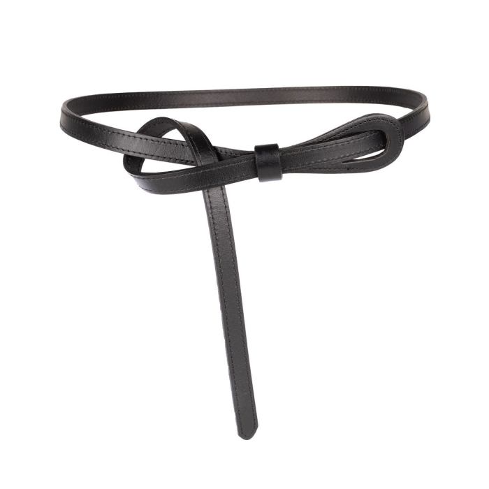 peroz joy women's black leather knot belt peroz joy women's black leather knot belt