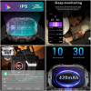 beige rugged smart fitness watch waterproof, multi sport modes, and health tracking