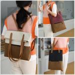 dark cyan and brown canvas tote bag for women multi use shoulder handbag & backpack, large capacity, 30x10x40cm dark cyan and brown canvas tote bag for women multi use shoulder handbag & backpack, large capacity, 30x10x40cm