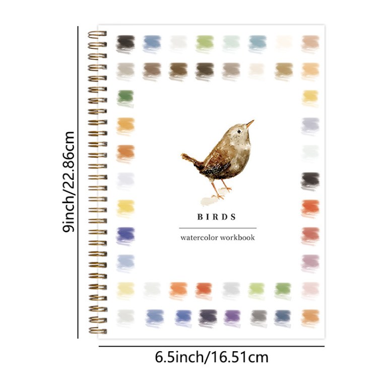 bird 2 pack watercolor painting set premium bird themed coloring books with watercolor paints (22.86×16.51cm) artist grade workbook kit bird 2 pack watercolor painting set premium bird themed coloring books with watercolor paints (22.86×16.51cm) artist grade workbook kit