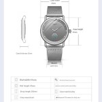brown elegant men's watch with leather band small seconds, onion crown detail