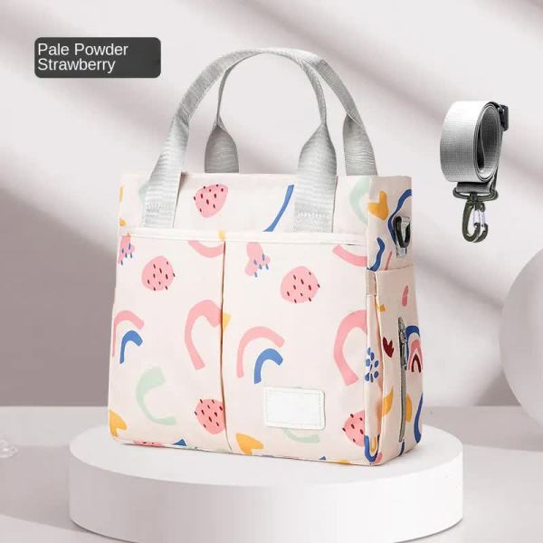 pink versatile nappy bag tote lightweight diaper bag with insulated pocket & crossbody strap pink versatile nappy bag tote lightweight diaper bag with insulated pocket & crossbody strap