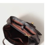 size l brown elegant women's leather briefcase tote vintage style large capacity commuter handbag premium cowhide leather size l brown elegant women's leather briefcase tote vintage style large capacity commuter handbag premium cowhide leather