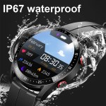 silver silicone business smartwatch with ecg and ppg monitoring silver silicone business smartwatch with ecg and ppg monitoring