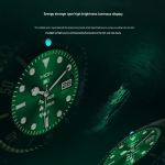 classic stainless steel smartwatch with rotating timer bezel, bluetooth calling & luminous display(green)