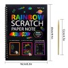 3 pack diy rainbow scratch art books set neon black scratch paper for kids, multi size (s, m, l) creative drawing & fun 3 pack diy rainbow scratch art books set neon black scratch paper for kids, multi size (s, m, l) creative drawing & fun
