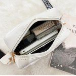 women's black quilted crossbody bag small pu leather shoulder purse with wide patterned strap ideal for travel and daily use women's black quilted crossbody bag small pu leather shoulder purse with wide patterned strap ideal for travel and daily use