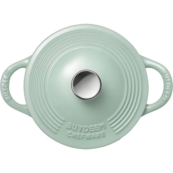 buydeem 1.8l enameled cast iron dutch oven cp541