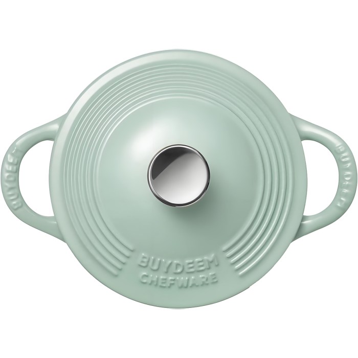buydeem 1.8l enameled cast iron dutch oven cp541