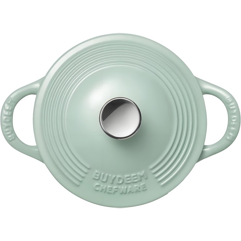 buydeem 1.8l enameled cast iron dutch oven cp541