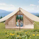 vevor inflatable tents for camping, 3 5 person easy setup blow up tent with hand pump, 300d oxford 4 season glamping tent with canopy, stove jack, 2 doors & 2 mesh windows (storage bag included) vevor inflatable tents for camping, 3 5 person easy setup blow up tent with hand pump, 300d oxford 4 season glamping tent with canopy, stove jack, 2 doors & 2 mesh windows (storage bag included)
