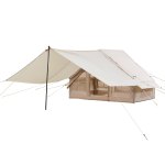 vevor inflatable tents for camping, 3 5 person easy setup blow up tent with hand pump, 300d oxford 4 season glamping tent with canopy, stove jack, 2 doors & 2 mesh windows (storage bag included) vevor inflatable tents for camping, 3 5 person easy setup blow up tent with hand pump, 300d oxford 4 season glamping tent with canopy, stove jack, 2 doors & 2 mesh windows (storage bag included)