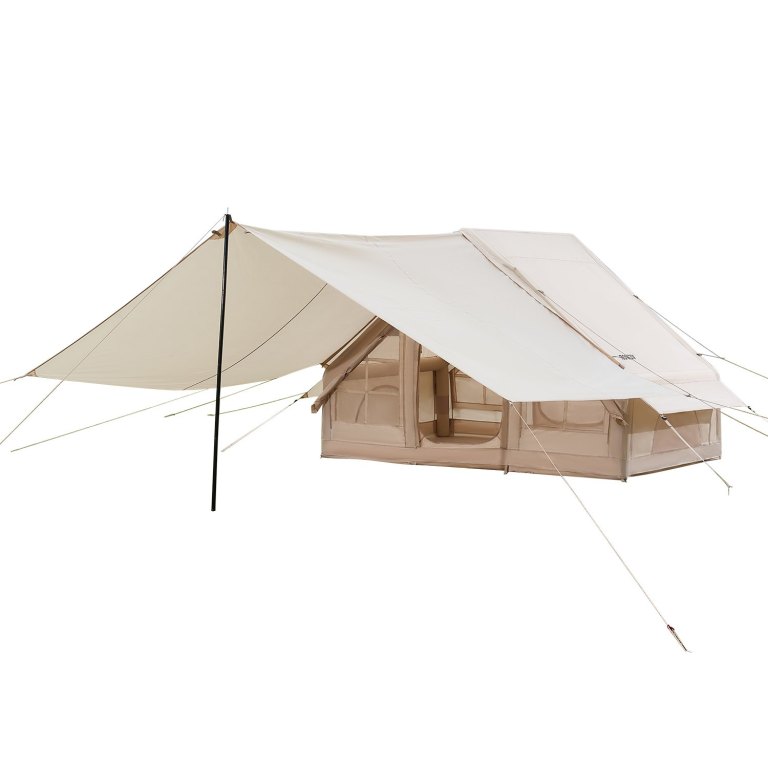 vevor inflatable tents for camping, 3 5 person easy setup blow up tent with hand pump, 300d oxford 4 season glamping tent with canopy, stove jack, 2 doors & 2 mesh windows (storage bag included) vevor inflatable tents for camping, 3 5 person easy setup blow up tent with hand pump, 300d oxford 4 season glamping tent with canopy, stove jack, 2 doors & 2 mesh windows (storage bag included)