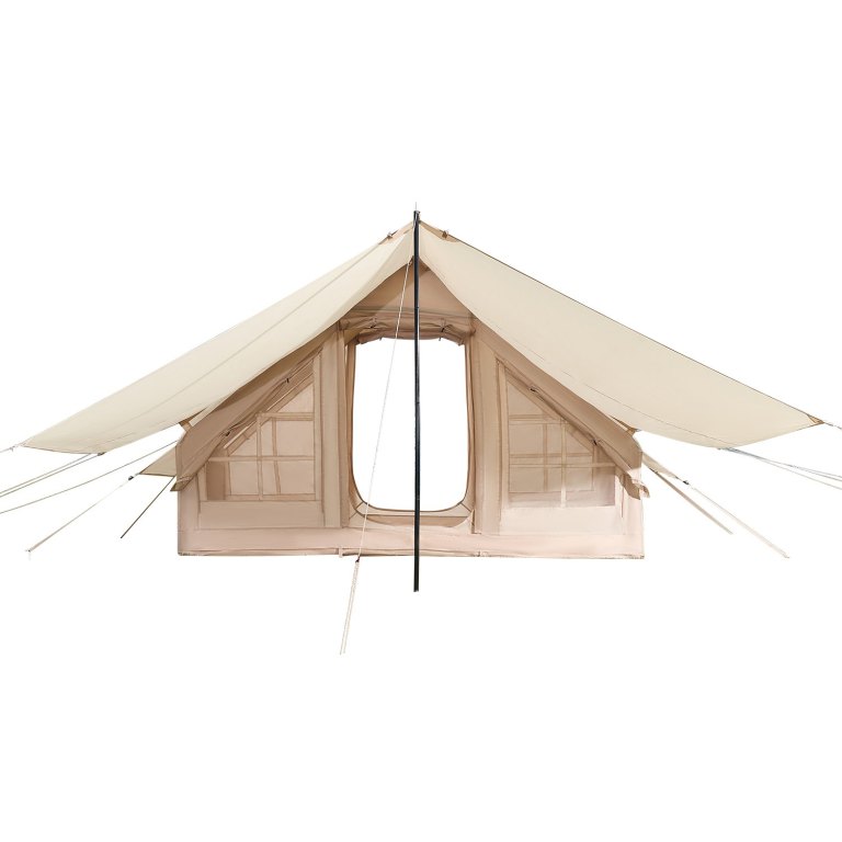 vevor inflatable tents for camping, 3 5 person easy setup blow up tent with hand pump, 300d oxford 4 season glamping tent with canopy, stove jack, 2 doors & 2 mesh windows (storage bag included) vevor inflatable tents for camping, 3 5 person easy setup blow up tent with hand pump, 300d oxford 4 season glamping tent with canopy, stove jack, 2 doors & 2 mesh windows (storage bag included)
