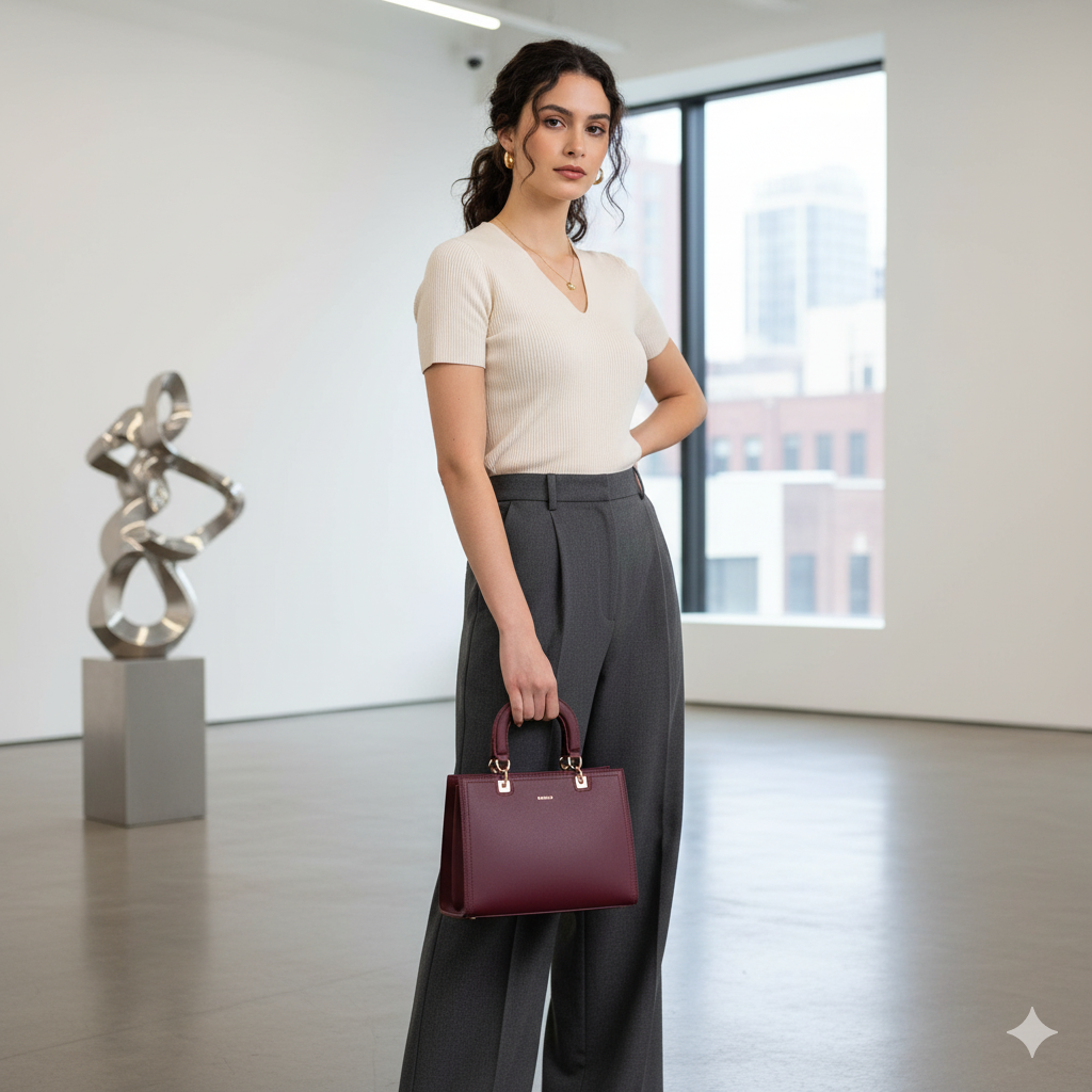 bagco valette leather satchel mud