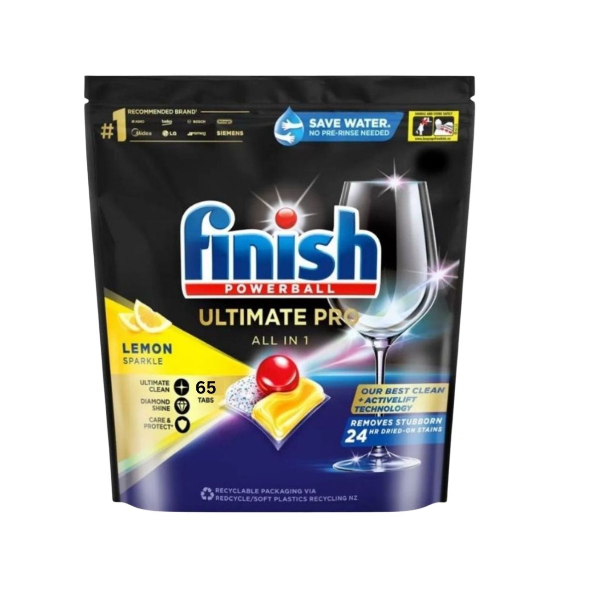finish ultimate pro x 65 lemon dishwasher tablets