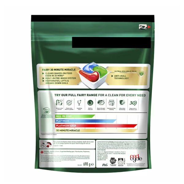 fairy platinum plus x 210 herbal breeze dishwasher tablets
