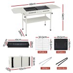 grillz portable bbq grill w/ stainless steel racks & pans for outdoor grillz portable bbq grill w/ stainless steel racks & pans for outdoor