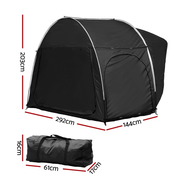 weisshorn camping tent car suv rear hatchback tents canopy portable outdoor family black