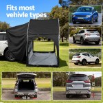 weisshorn camping tent car suv rear hatchback tents canopy portable outdoor family black weisshorn camping tent car suv rear hatchback tents canopy portable outdoor family black
