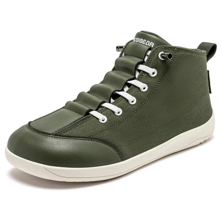 hobibear mid top canvas boots unisex barefoot wide width minimalist shoes zero drop trail running sneakers HOBIBEAR Mid-Top Canvas Boots Unisex Barefoot Wide Width Minimalist Shoes Zero-Drop Trail Running Sneakers