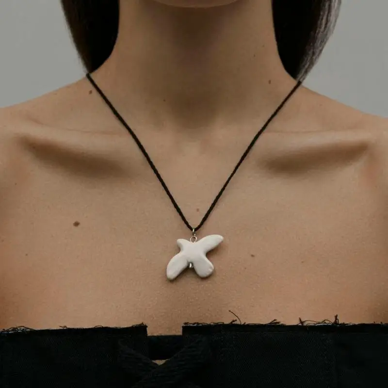 Fashion White Peace Dove Pendant Necklace Earrings for Women Vintage Metal Geometric Round Ear Hoop Jewelry Gift 2