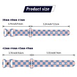 Checked Series Printed Strap for Apple Watch 11 10 9 Silicone Band Replaceable Bracelet for iWatch 46mm 42mm 41mm 40mm Watchband 4