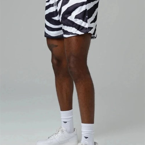 Summer Mesh Ventilation Sports Shorts Outdoor Men Trendy Fitness Running Training Shorts Digital Printed Shorts Men's Sweatpants
