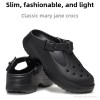 mary jane hole hole shoes thick bottom heightening women's shoes new anti slip beach shoes ladies sandals eva material Mary Jane Hole Hole Shoes Thick Bottom Heightening Women's Shoes New Anti-slip Beach Shoes Ladies Sandals EVA Material 4