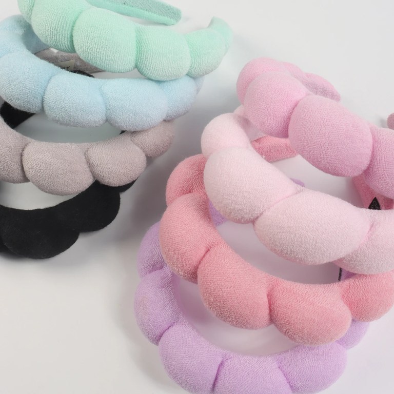 1/3pcs fashion microfiber washing wristbands scrunchies puffy headband spa bubble headband for washing face makeup shower skincare 1/3Pcs Fashion Microfiber Washing Wristbands Scrunchies Puffy Headband Spa Bubble Headband for Washing Face Makeup Shower Skincare