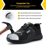 FitVille Men's Extra Wide Work Shoes Casual Shoes Anti-Slip Sturdy Toe Breathable For Male Swollen Feet Arch Support Pain Relief 3
