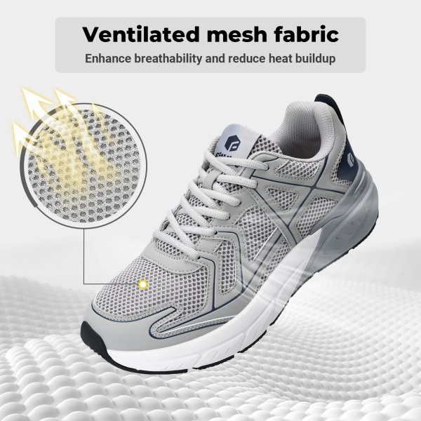 fitville newest walking shoes for men wide width thicker cushioning sneaker bouncy running shoe workout gym athletic Fitville Newest Walking Shoes For Men Wide Width Thicker Cushioning Sneaker Bouncy Running Shoe Workout Gym Athletic 4