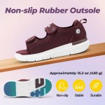 FitVille Women's Wide Sandals House Slippers for Diabetics with Arch Support Adjustable Straps Lightweight Comfortable Flat Shoe 4
