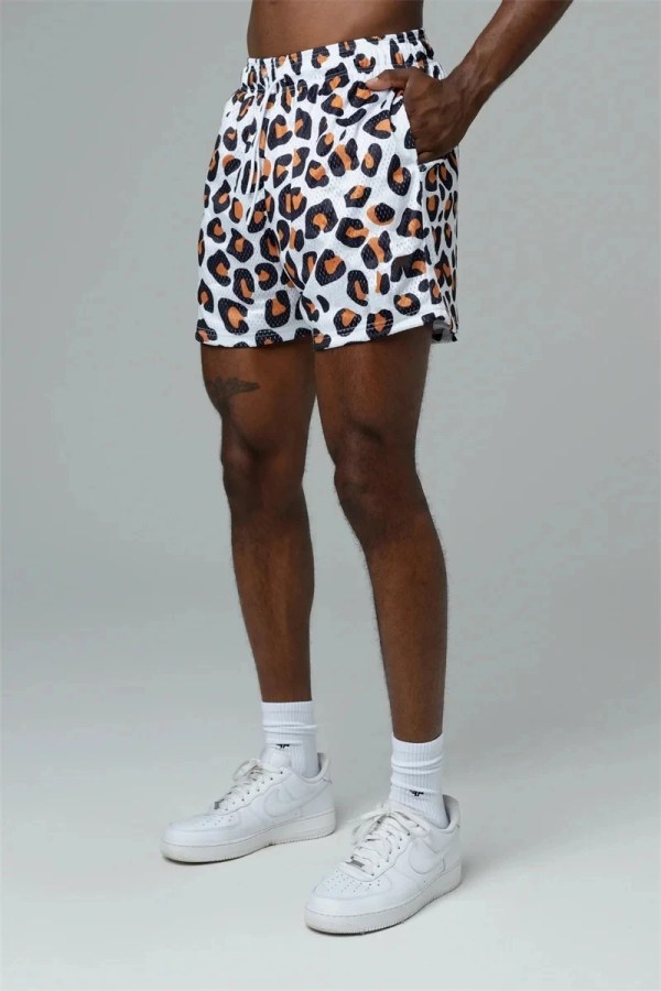 summer mesh ventilation sports shorts outdoor men trendy fitness running training shorts digital printed shorts men's sweatpants Summer Mesh Ventilation Sports Shorts Outdoor Men Trendy Fitness Running Training Shorts Digital Printed Shorts Men's Sweatpants 4