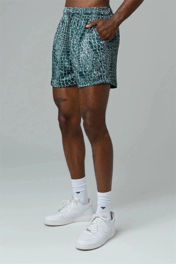 summer mesh ventilation sports shorts outdoor men trendy fitness running training shorts digital printed shorts men's sweatpants Summer Mesh Ventilation Sports Shorts Outdoor Men Trendy Fitness Running Training Shorts Digital Printed Shorts Men's Sweatpants 3