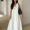 Bornlads Women's 2026 Summer New Sleeveless Dress 100% Cotton Refreshing Breathable Vacation Casual U-Neck Loose Maxi Dress 1