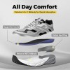 FitVille Walking Shoes For Men Wide Width Retro Sneakers Non Slip Cross Trainers With Arch Support For Flat Feet Sport Shoe 3
