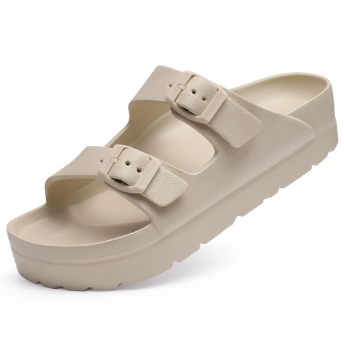 Pallene New Women's Platform Sandals With Arch Support Soft EVA Orthopedic Sandals Summer House Slippers With Adjustable Buckle