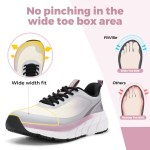 Fitville Women'S Running Shoes Wide Toe Box Sneakers Non-Slip Athletic Tennis Walking Shoes For Swollen Feet Pain Relief 2
