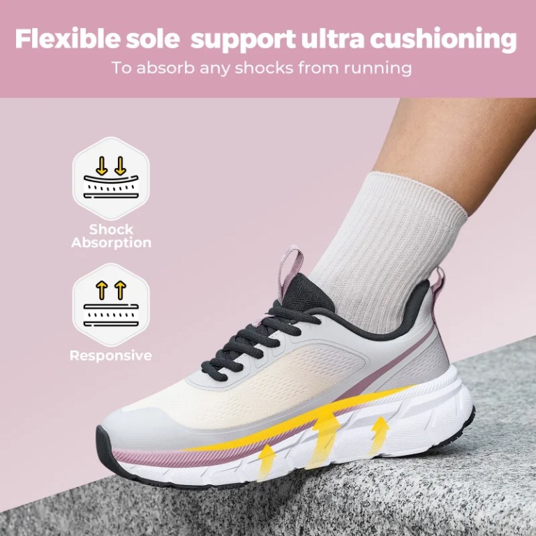 Fitville Women'S Running Shoes Wide Toe Box Sneakers Non-Slip Athletic Tennis Walking Shoes For Swollen Feet Pain Relief 4