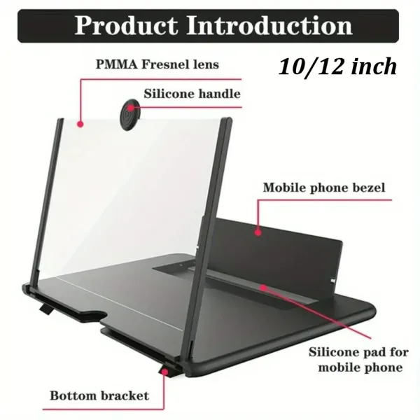 10/12 inch multi functional hd amplifier mobile phone screen amplifier hd screen magnifying glass anti blue light eye protection 10/12 inch Multi Functional HD Amplifier Mobile Phone Screen Amplifier HD Screen Magnifying Glass Anti Blue Light Eye Protection 3