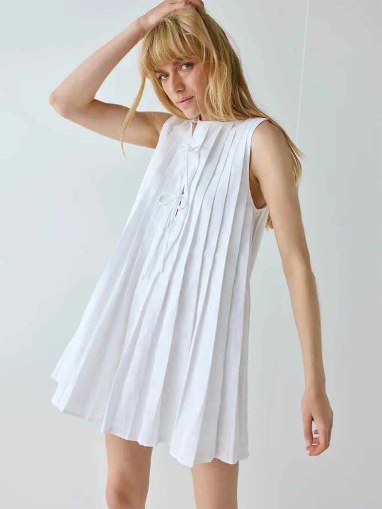 bornlads women's 2026 summer new pleated tank dress fresh relaxed style pleat mini short dress Bornlads Women's 2026 Summer New Pleated Tank Dress Fresh Relaxed Style Pleat Mini Short Dress 4