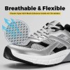 FitVille Walking Shoes For Men Wide Width Retro Sneakers Non Slip Cross Trainers With Arch Support For Flat Feet Sport Shoe 5