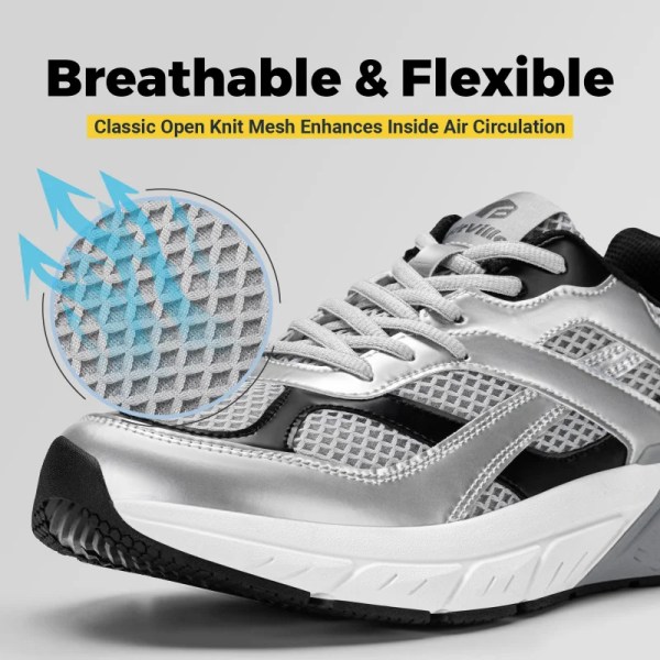 FitVille Walking Shoes For Men Wide Width Retro Sneakers Non Slip Cross Trainers With Arch Support For Flat Feet Sport Shoe 5