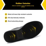 FitVille Men's Extra Wide Work Shoes Casual Shoes Anti-Slip Sturdy Toe Breathable For Male Swollen Feet Arch Support Pain Relief 5