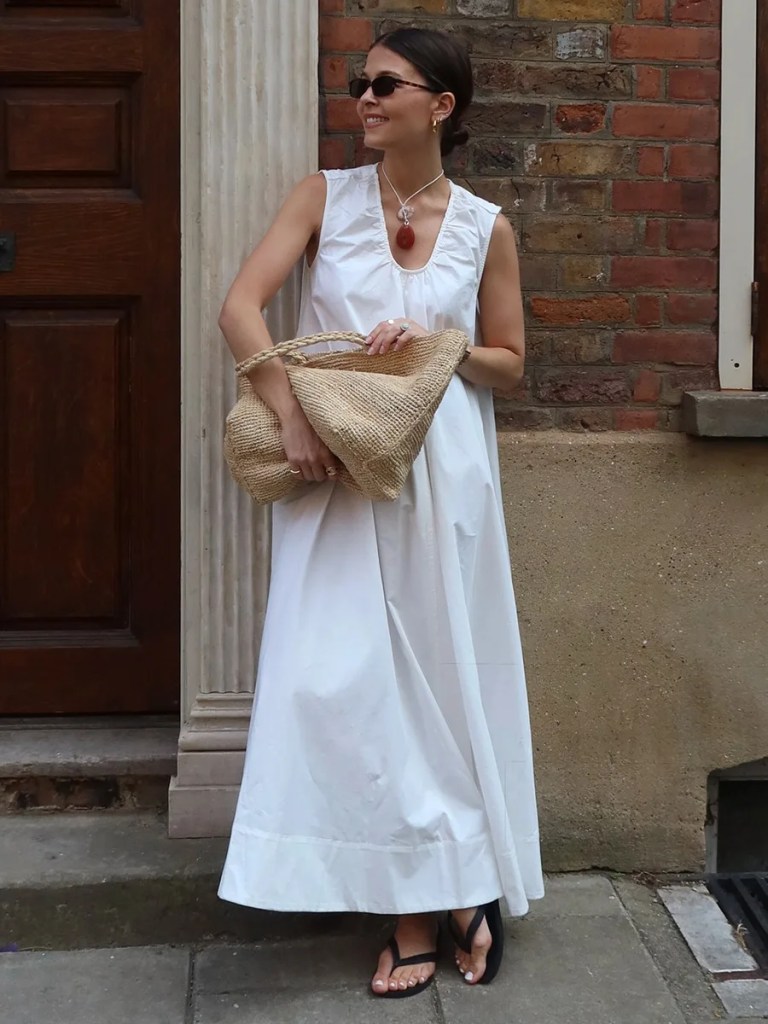 bornlads women's 2026 summer new sleeveless dress 100% cotton refreshing breathable vacation casual u neck loose maxi dress Bornlads Women's 2026 Summer New Sleeveless Dress 100% Cotton Refreshing Breathable Vacation Casual U-Neck Loose Maxi Dress 2