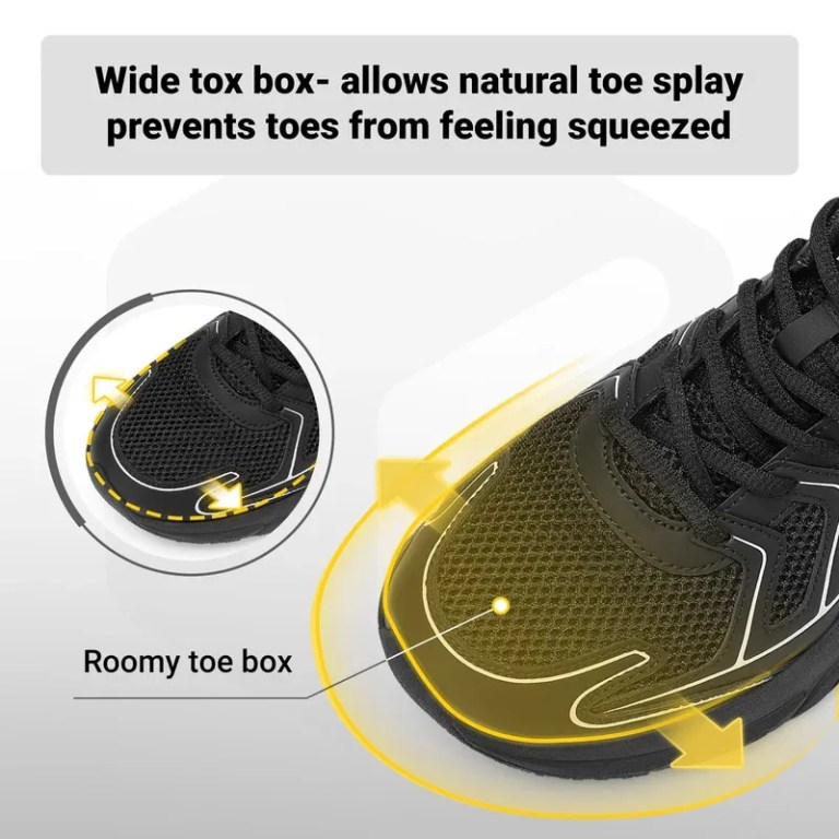 fitville newest walking shoes for men wide width thicker cushioning sneaker bouncy running shoe workout gym athletic Fitville Newest Walking Shoes For Men Wide Width Thicker Cushioning Sneaker Bouncy Running Shoe Workout Gym Athletic 4