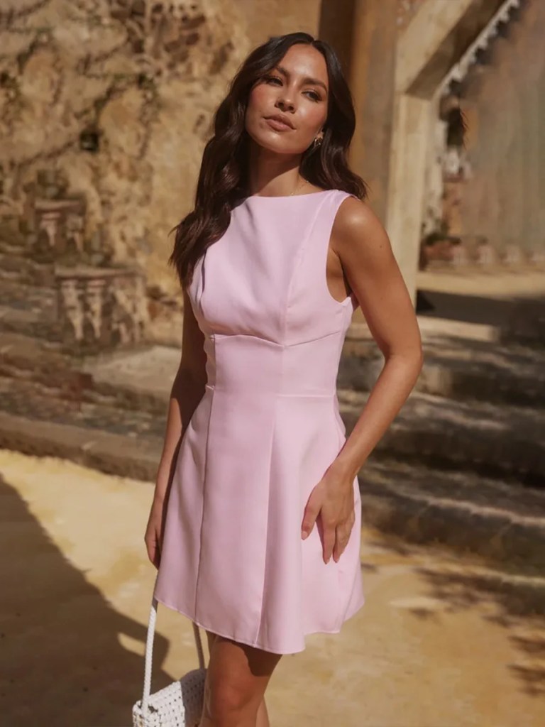 bornladies summer new sleeveless blazer dress women's chic sophisticated open back fitted cami inner shorts mini dress Bornladies Summer New Sleeveless Blazer Dress Women's Chic Sophisticated Open Back Fitted Cami Inner Shorts Mini Dress 5