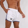 New Running Mesh Fitness Sport Men's Quick Drying Shorts Casual Breathable Training Tight Squat Three-Quarter Pants Summer 2