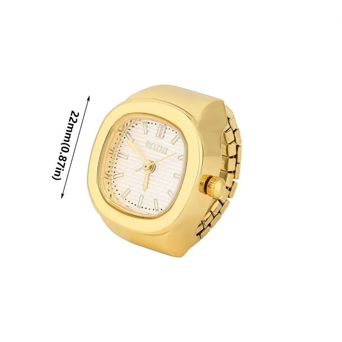 creative adjustable finger ring watch mini square couple ring watch alloy vintage time watch ring men women Creative Adjustable Finger Ring Watch Mini Square Couple Ring Watch Alloy Vintage Time Watch Ring Men Women 5